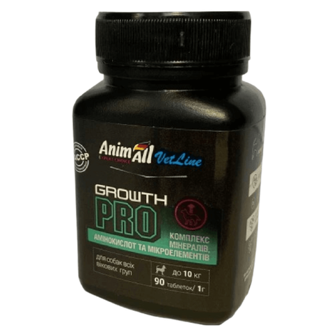 Вітаміни AnimAll VetLine Growth PRO для малих порід собак 1 г &times; 90 табл