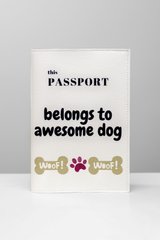 Cover for dog's vet passport Awesome dog 00040 photo