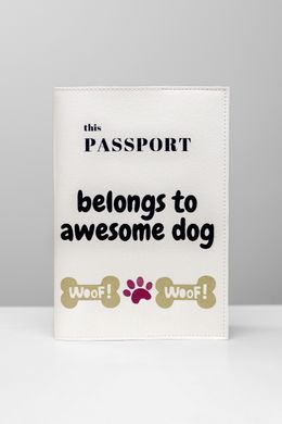 Cover for dog's vet passport Awesome dog 00040 photo