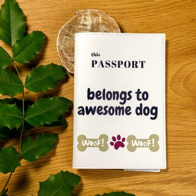 Cover for dog's vet passport Awesome dog 00040 photo