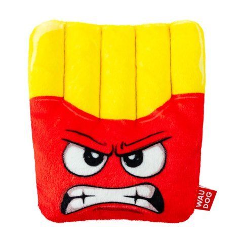 Іграшка для собак WAUDOG Fun Plush Картопля фрі, плюш, Ш 12 см, Д 14,5 см 6252 - онлайн-зоомагазин Хвіст і Дракон