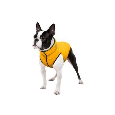 Курточка для собак AiryVest двостороння, L65, A 62-65, B 87-89, C 60-65, жовто-чорна 1568 - онлайн-зоомагазин Хвіст і Дракон