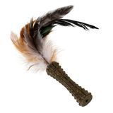 Іграшка для котів Спресована котяча м'ята з пером GiGwi Johnny stick, перо, котяча м'ята, 8 см 75334 - онлайн-зоомагазин Хвіст і Дракон