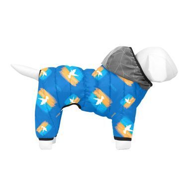 Комбінезон для собак WAUDOG Clothes малюнок "Прапор", M35, В 59-62 см, С 37-40 см 5436-0229 - онлайн-зоомагазин Хвіст і Дракон
