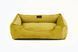 Лежак Dreamer Yellow Velvet для собак та котів, S 3103433 - онлайн-зоомагазин Хвіст і Дракон